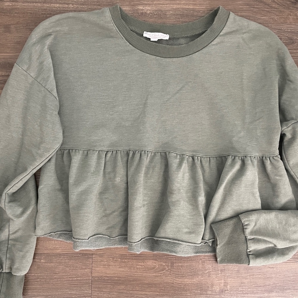 American Eagle Don’t Ask Why Ruffle Top
